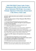 2026 PMI-PMOCP Study Guide&colon; Project &NewLine;Management Office Practice Questions with &NewLine;Answer Rationales PMO Design &vert; Governance &vert; &NewLine;Strategic Alignment &vert; Performance Measurement &NewLine;&vert; Value Delivery Study Guide 