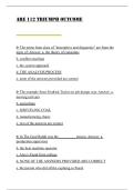 ARE 112 EXAM  BUNDLE