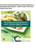 Test Bank For Nutritional Foundations And Clinical Applications&colon; A Nursing Approach 8th Edition By Grodner&comma; Escott-Stump & Dorner &vert; Chapters 1-20 &vert; ISBN 9780323810241