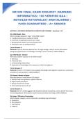 NR 599 FINAL EXAM 2026&sol;2027 &vert; NURSING INFORMATICS &vert; 100 VERIFIED Q&A &vert; DETAILED RATIONALES &vert; NGN-ALIGNED &vert; PASS GUARANTEED &ndash; A&plus; GRADED