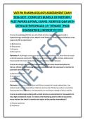 VATI PN PHARMACOLOGY ASSESSMENT EXAM 2026-2027 &vert; COMPLETE BUNDLE OF MIDTERM &sol; PAST PAPERS & FINAL EXAMS &vert; VERIFIED Q&A WITH DETAILED RATIONALES &vert; A&plus; GRADED &vert; PASS GUARANTEED &vert; NEWEST&excl;&excl;&excl;&excl;&excl;&excl;&excl;&excl;&excl;&excl;&excl;&excl;&excl;