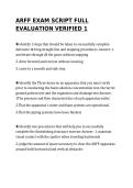 ARFF EXAM SCRIPT FULL EVALUATION VERIFIED 1&period;pdf&NewLine;&NewLine;