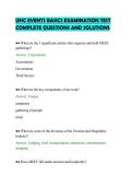 UHC EVENTS BASICS EXAMINATION TEST&NewLine;COMPLETE QUESTIONS AND SOLUTIONS