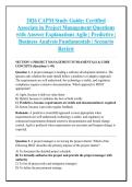 2026 CAPM Study Guide&colon; Certified &NewLine;Associate in Project Management Questions &NewLine;with Answer Explanations Agile &vert; Predictive &vert; &NewLine;Business Analysis Fundamentals &vert; Scenario &NewLine;Review 