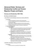 AQA GCSE History Germany&colon; Democracy and dictatorship content summary notes and model answers
