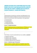 AWHONN ADVANCED FETAL MONITORING PRACTICE EXAM &NewLine;NEWEST 2026&sol;2027 EXAM PREPARATION WITH COMPLETE &NewLine;QUESTIONS AND CORRECT ANSWERS WITH RATIONALES &vert; &NewLine;ALREADY GRADED A&plus;&vert;&vert;BRAND NEW VERSION&excl;&excl; 