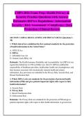 CHPS 2026 Exam Prep&colon; Health Privacy & &NewLine;Security Practice Questions with Answer &NewLine;Rationales HIPAA Regulations &vert; Information &NewLine;Security &vert; Risk Assessment &vert; Compliance &vert; Data &NewLine;Protection &vert; Clinical Review 