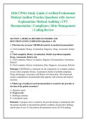 2026 CPMA Study Guide&colon; Certified Professional &NewLine;Medical Auditor Practice Questions with Answer &NewLine;Explanations Medical Auditing &vert; CPT &NewLine;Documentation &vert; Compliance &vert; Risk Management &NewLine;&vert; Coding Review