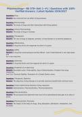 Pharmacology-- NU 578--Unit 1--&num;1 &vert; Questions with 100&percnt;&NewLine;Verified Answers &vert; Latest Update 2026&sol;2027