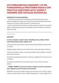ATI FUNDAMENTALS 2026&sol;2027 &vert; ATI RN FUNDAMENTALS PROCTORED EXAM & CMS PRACTICE QUESTIONS WITH CORRECT ANSWERS AND DETAILED RATIONALES