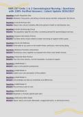 NUR 257 Units 1 & 2 Gerontological Nursing &vert; Questions&NewLine;with 100&percnt; Verified Answers &vert; Latest Update 2026&sol;2027