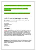 NU 545 Pathophysiology Exam 2026&sol;2027 &vert; Units 1&ndash;7 Practice Questions & Answers &vert; Detailed Rationales &vert; University of South Alabama Study Guide