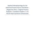 Applied Pathophysiology for the Advanced Practice Nurse 2nd Edition - Dlugasch & Story &vert; Original Practice Testbank &vert; Complete Chapters 1-14 &vert; NCLEX-Style Questions & Rationales