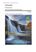 Test Bank for Physical Geography&comma; 11th Edition by James F&period; Petersen&comma; Dorothy Sack&comma; & Robert E&period; Gabler
