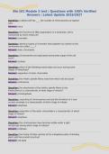 Bio 101 Module 3 test &vert; Questions with 100&percnt; Verified&NewLine;Answers &vert; Latest Update 2026&sol;2027