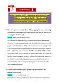 NR 503 Population Health&comma; Epidemiology & Statistical Principles Exam Study Guide&colon; Screening&comma; Study Designs&comma; Bias&comma; and Quality Improvement&NewLine;&NewLine;