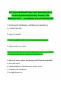 NYC Associate Benefit Opportunity Specialist Exam &vert; Practice Questions And Verified Answers&vert; Plus Rationales Q&A &vert; Latest Update &vert;Instant Download Pdf