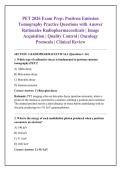 PET 2026 Exam Prep&colon; Positron Emission &NewLine;Tomography Practice Questions with Answer &NewLine;Rationales Radiopharmaceuticals &vert; Image &NewLine;Acquisition &vert; Quality Control &vert; Oncology &NewLine;Protocols &vert; Clinical Review
