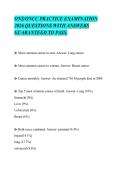 ONS&sol;ONCC PRACTICE EXAMINATION&NewLine;2026 QUESTIONS WITH ANSWERS&NewLine;GUARANTEED TO PASS&period;