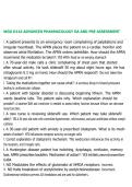 WGU D116 ADVANCED PHARMACOLOGY OA AND PRE ASSESSMENT