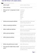 Galen NUR 155 Exam 1 &lbrack;2026&sol;2027&rsqb; &ndash; Complete Nursing Exam Questions & Answers&comma; Study Guide & Practice Test
