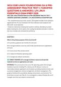 WGU D281 LINUX FOUNDATIONS OA & PRE-ASSESSMENT PRACTICE TEST 1 &vert; 400 TARGETED QUESTIONS & ANSWERS &vert; LPI LINUX ESSENTIALS EXAM PREP 2026