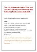 VATI Green Light Comprehensive Predictor Bundle 2025&sol;2026&ndash;2026 &vert; RN & PN NCLEX Practice Questions&comma; Answers & Detailed Rationales