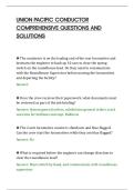 UNION PACIFIC CONDUCTOR&NewLine;COMPREHENSIVE QUESTIONS AND&NewLine;SOLUTIONS
