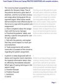 Yoost Chapter 32 Stress and Coping Practice Questions &vert; Nursing Exam Review