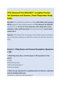 VITA Advanced Test 2026&sol;2027 &vert; Complete Practice &NewLine;Test Questions and Answers &vert; Exam Preparation Study &NewLine;Guide 