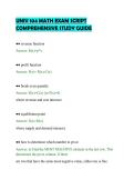 UNIV 104 MATH EXAM SCRIPT&NewLine;COMPREHENSIVE STUDY GUIDE