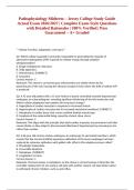 Pathophysiology Midterm &ndash; Jersey College Study Guide Actual Exam 2026&sol;2027 &vert; Complete Exam-Style Questions with Detailed Rationales &vert; 100&percnt; Verified &vert; Pass Guaranteed &ndash; A&plus; Graded