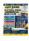 Test Bank for Electrical Wiring Commercial&comma; 18th Edition By Phil Simmons&comma; Ray C&period; Mullin&comma; Mark Ode&comma; Updated Exam Material&period;pdf&NewLine;&NewLine;