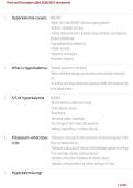 Fluid & Electrolytes Questions & Answers 2026&sol;2027