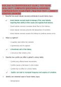 NUR 2063 Pathophysiology Exam 2 2026&sol;2027 &vert; Practice Questions & Answers &vert; Comprehensive Exam Prep &vert; Study Guide