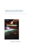 Test Bank&colon; Inquiry into Physics &lpar;8th Edition&rpar; by Vern J&period; Ostdiek & Donald J&period; Bord &ndash; Chapters 1-15 Complete Exam Questions & Verified Answers 