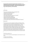 WGU D589 CHRONIC AND INFECTIOUS DISEASES OBJECTIVE ASSESSMENT V1 &vert; 150 &ndash; &NewLine;COMPREHENSIVE QUESTIONS AND ANSWERS &vert; VERIFIED AND WELLDETAILED ANSWERS &vert; &NewLine;DETAILED EXPLANATIONS AND RATIONALES &vert; COMPLETE EXAM PREPARATION STUDY &NewLine;GUIDE &vert; PRACTICE QUESTIONS &vert; LA