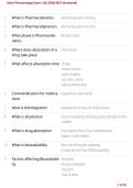 Galen Pharmacology Exam 1 Q&A &vert; Study Guide&comma; Practice Questions & Detailed Answers 2026&sol;2027