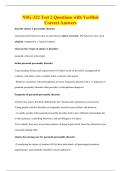NSG-322 Test 2 Questions with Verified&NewLine;Correct Answers