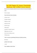 Nur 168 Chapter 45- Sensory Functioning&NewLine;Questions with Verified Correct Answers