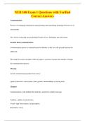 NUR 168 Exam 1 Questions with Verified&NewLine;Correct Answers