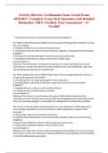  Activity Director Certification Exam Actual Exam 2026&sol;2027 &vert; Complete Exam-Style Questions with Detailed Rationales &vert; 100&percnt; Verified &vert; Pass Guaranteed &ndash; A&plus; Graded