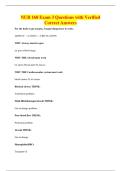 NUR 168 Exam 3 Questions with Verified&NewLine;Correct Answers