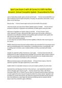 Sport Law Exam 2 with all Correct & 100&percnt; Verified Answers &vert;Actual Complete Update &vert;Guaranteed to Pass
