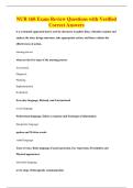 NUR 168 Exam Review Questions with Verified&NewLine;Correct Answers