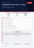  HESI RN Medical-Surgical Nursing Comprehensive Exam Guide 2026&sol;2027 &ndash; Questions and Answers &vert; 100&percnt; Verified &vert; Detailed Rationales &ndash; Pass Guaranteed &ndash; A&plus; Graded 