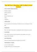 Nur 168 Test 1 Questions with Verified Correct&NewLine;Answers
