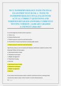WCU PATHOPHYSIOLOGY PATH 370 FINAL &NewLine;EXAM PREP TEST BANK 1 &sol; PATH 370 &NewLine;PATHOPHYSIOLOGY FINAL EXAM WITH &NewLine;ACTUAL CORRECT QUESTIONS AND &NewLine;VERIFIED DETAILED ANSWERS&vert; CURRENTLY &NewLine;TESTING VERSION &vert; ALREADY GRADED &NewLine;A&plus;&vert;NEWEST &vert;2026-2027 