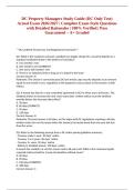 DC Property Managers Study Guide &lpar;DC Only Test&rpar; Actual Exam 2026&sol;2027 &vert; Complete Exam-Style Questions with Detailed Rationales &vert; 100&percnt; Verified &vert; Pass Guaranteed &ndash; A&plus; Graded
