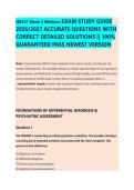 NR547 Week 4 Midterm EXAM STUDY GUIDE &NewLine;2026&sol;2027 ACCURATE QUESTIONS WITH &NewLine;CORRECT DETAILED SOLUTIONS &vert;&vert; 100&percnt; &NewLine;GUARANTEED PASS NEWEST VERSION 